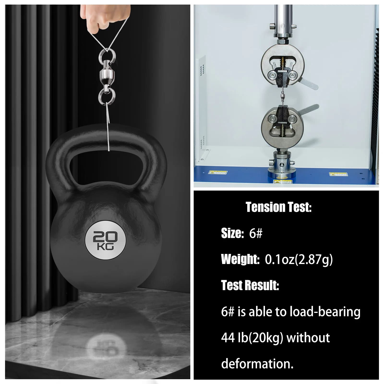 ตัวหมุนลูกปืนพร้อมห่วงแยก (Ball Bearing Swivels with Split Rings), 25-100 ชิ้น