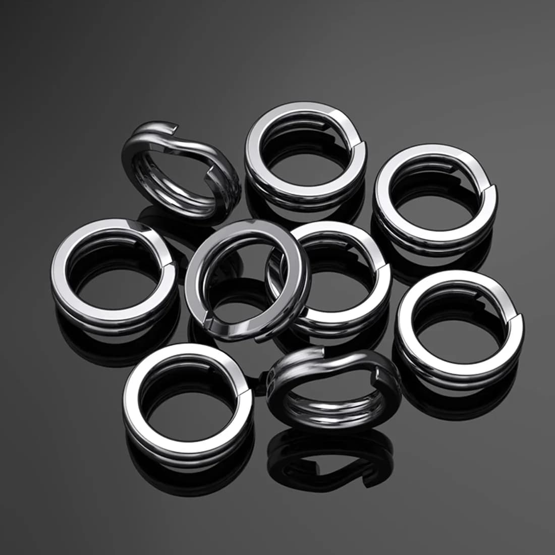 แหวนแยก (Split Rings) สแตนเลสสำหรับน้ำเค็ม