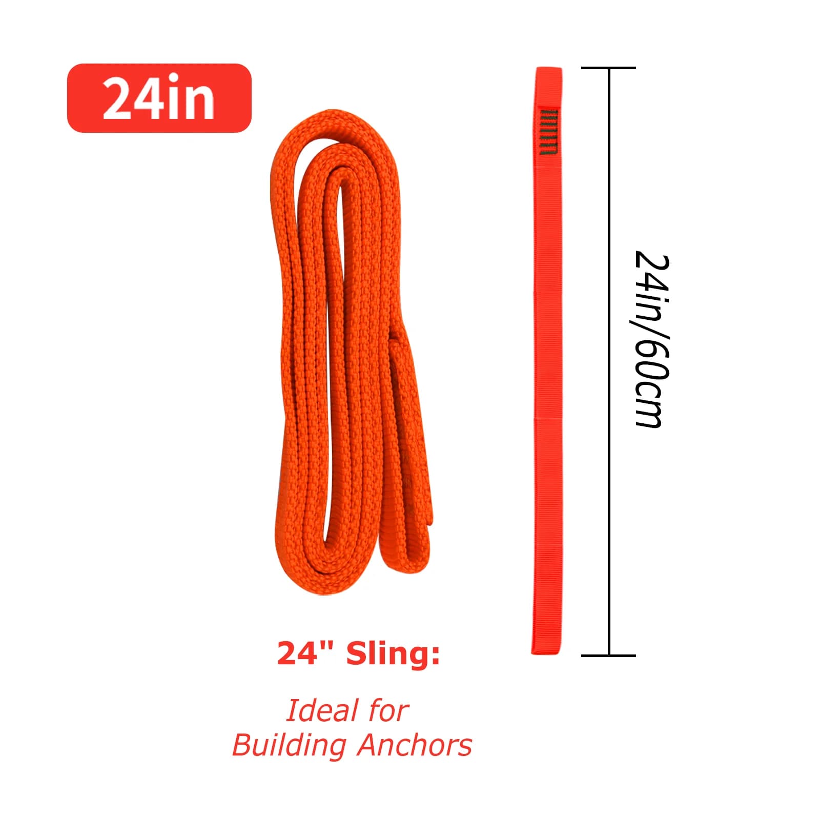 สายสลิงไต่เขาไนลอน 16 มม., รับน้ำหนักได้ 22kN