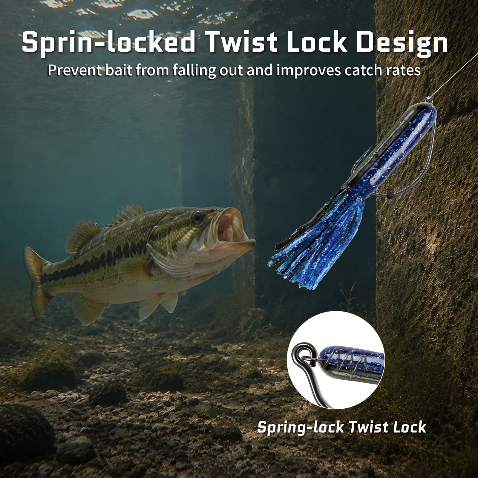 ตะขอ Swimbaits ช่องว่างกว้างพิเศษ กันหญ้าติด (Weedless) แพ็ค 25 ชิ้น