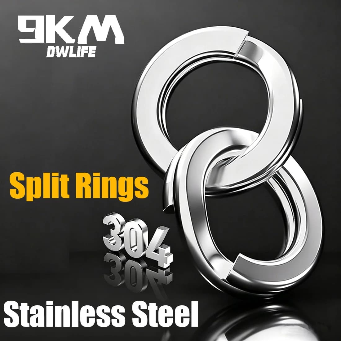 ห่วงแยก Stainless Steel 304, 50 ชิ้น